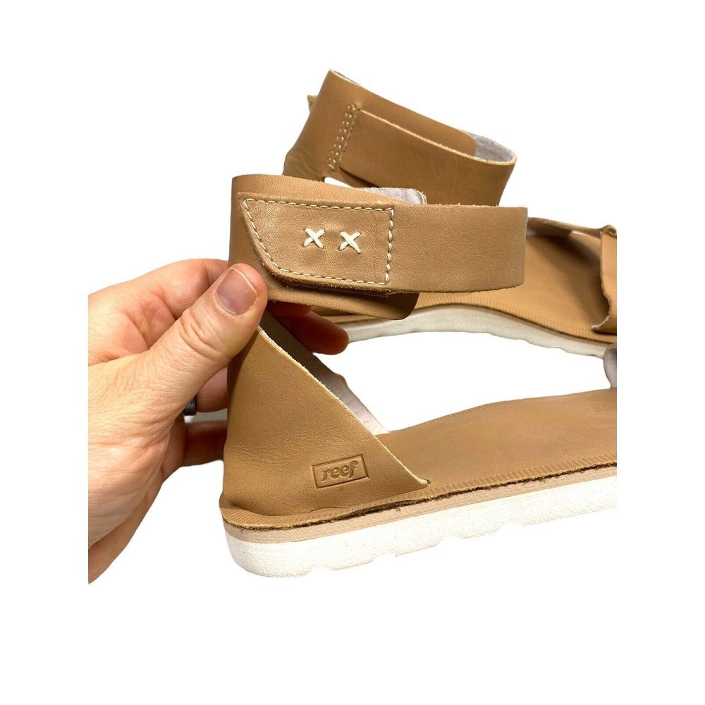 NEW REEF 'Voyage HI' Womens Sandals Gladiator High Leather Brown Strap - Size 8 - Picture 7 of 11